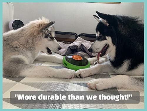 SmellyUFO Durable Interactive Treat Dispensing Puzzle/Enrichment Toy for Dogs - Mind Stimulating Food Game/Slow Feeder/Wobble Toy - from Small Puppies to Large Dogs