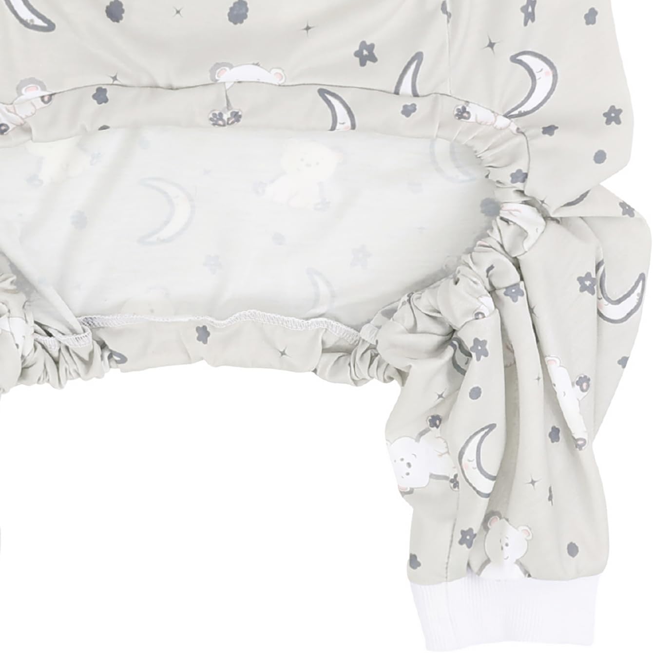 HDE Dog Pajamas One Piece Jammies Jumpsuit Pet Clothes Outfit Stretchy Lightweight Comfy Shirt Pjs for M-3XL Dogs Goodnight Polar Bears - 3XL