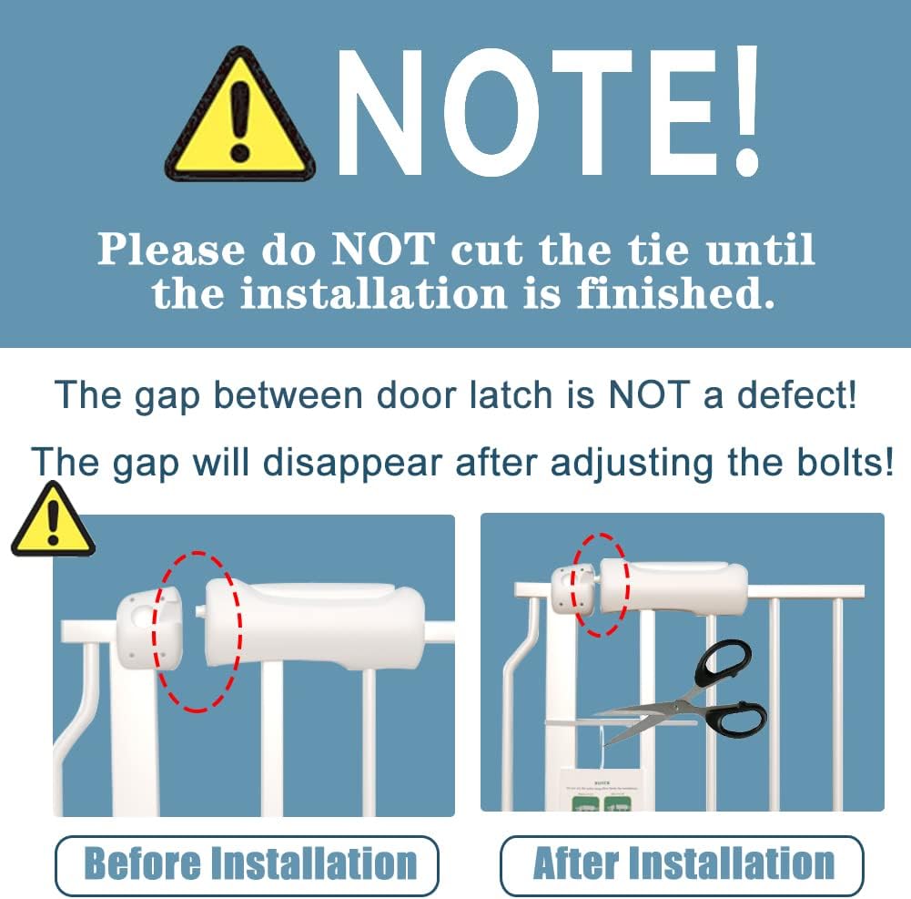 Extra Wide Long Baby Gates 62-67 Inch Stairs Doorways Pet Dog gate Indoor Outdoor Pressure Mount No Drill Walk Through Safety Child Gate