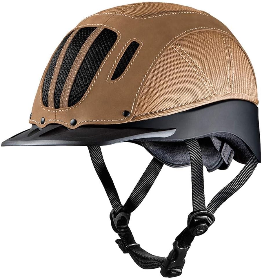 Troxel Tan Leather Sierra Riding Helmet Tan S
