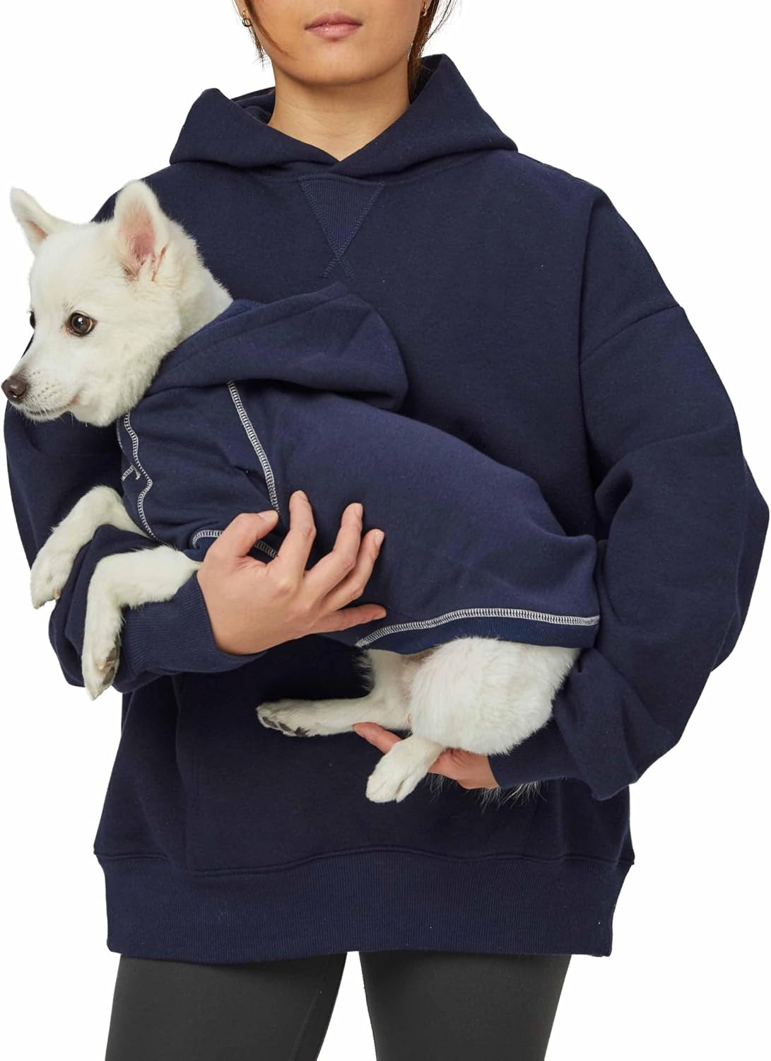 Blueberry Pet Hoodie – 12″ Soft Cotton-Terry Winter Sweatshirt, Midnight Blue, Award-Winning Small-Dog Jersey