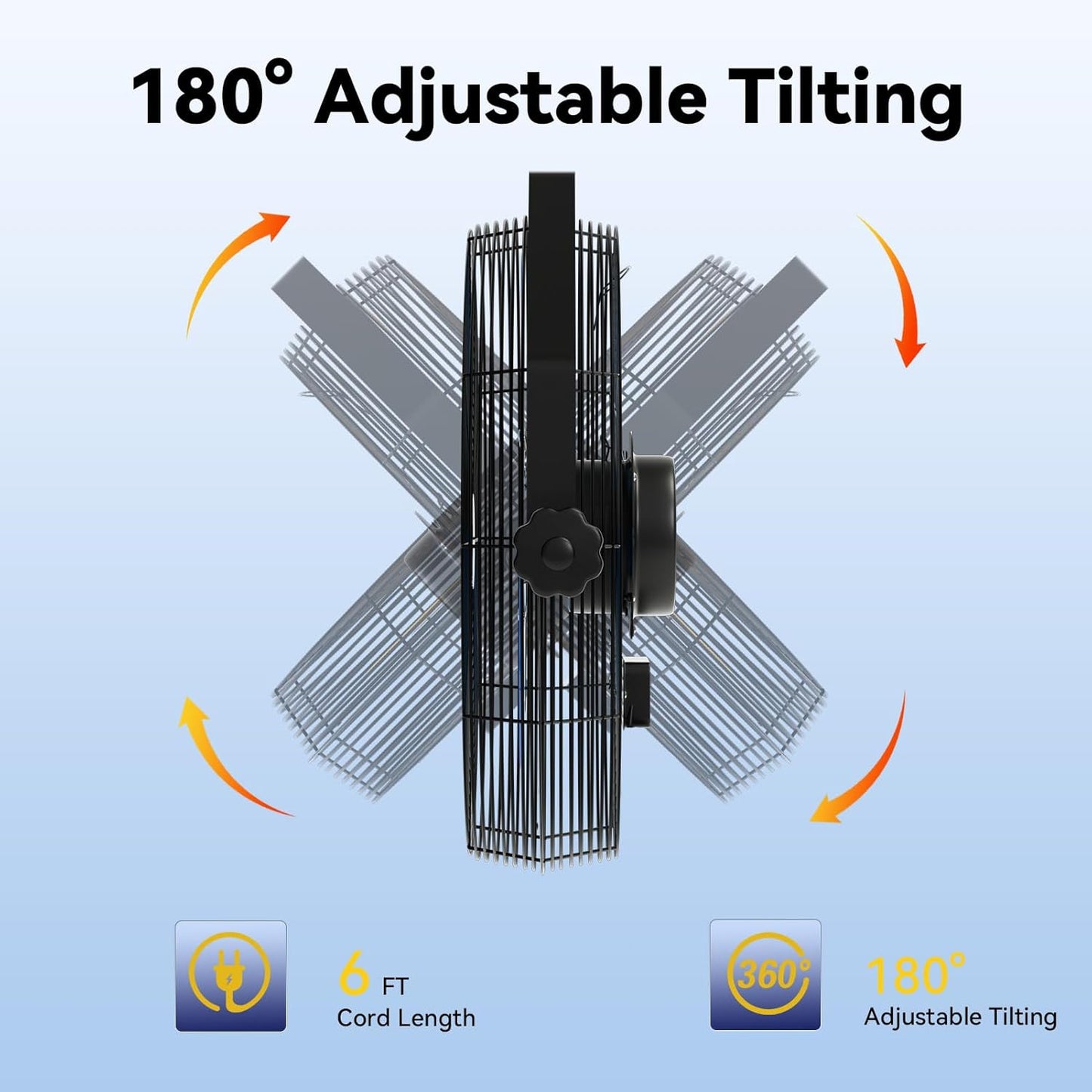 14 Inch Wall Fan Pro Series - Waterproof Motor High Velocity Wall Mount Fans for Commercial, Residential, Warehouse, Covered Patio, Shop, Garage, Barn 3 Speed 3000 CFM UL Safety Listed