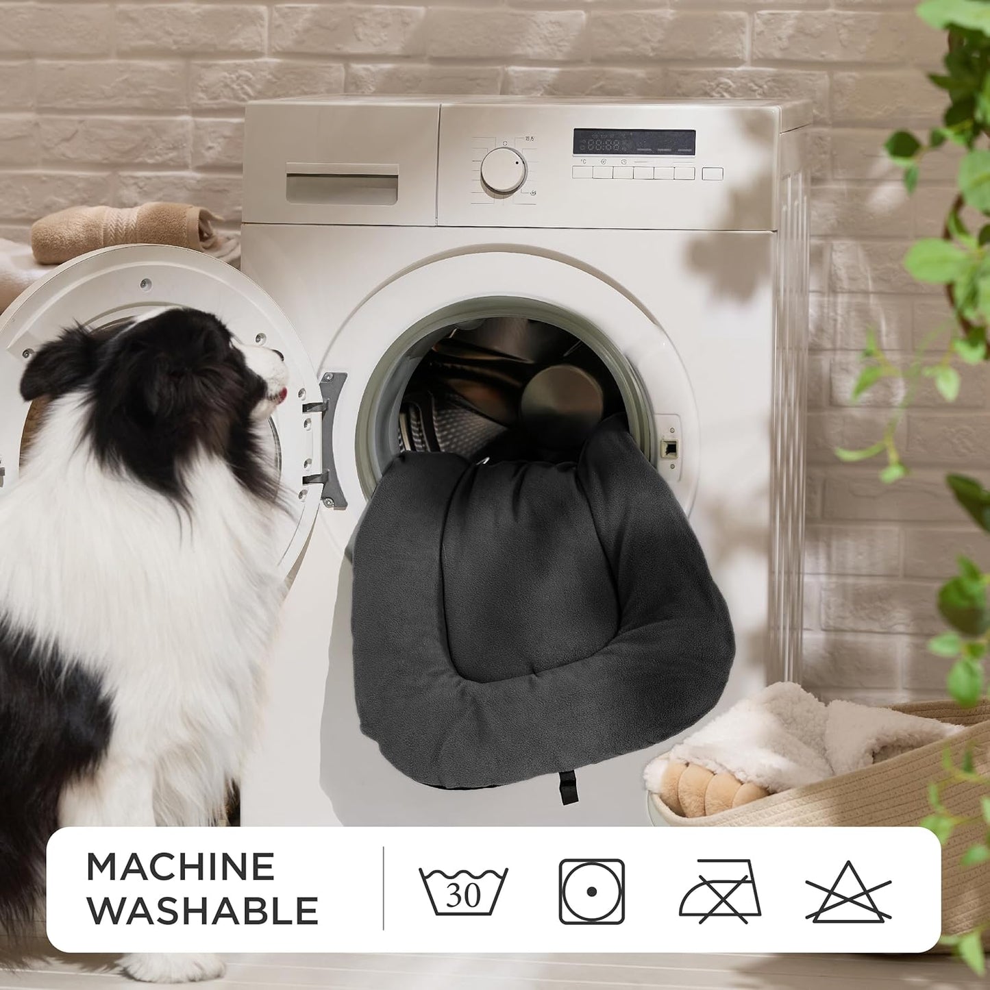 Bedsure Washable Dog Crate Pad for Medium Dogs, Anti-Slip Puppy Kennel Dog Bed for Crate - Ultra Soft Fleece Flat Thin Pet Mat (Not Chew Proof), Grey 29"x21"