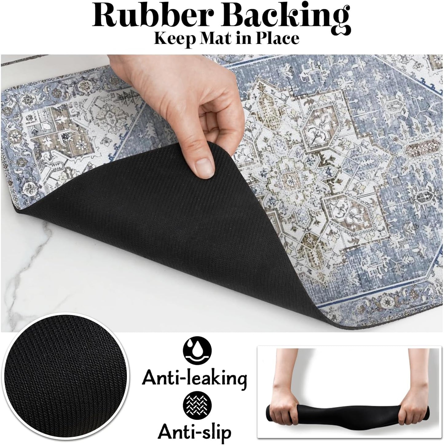 Dog Food Mats for Floors, Absorbent Dog Bowl Mat for Food and Water Dispenser Mat, Quick Dry Cat Food Mat Pet Supplies