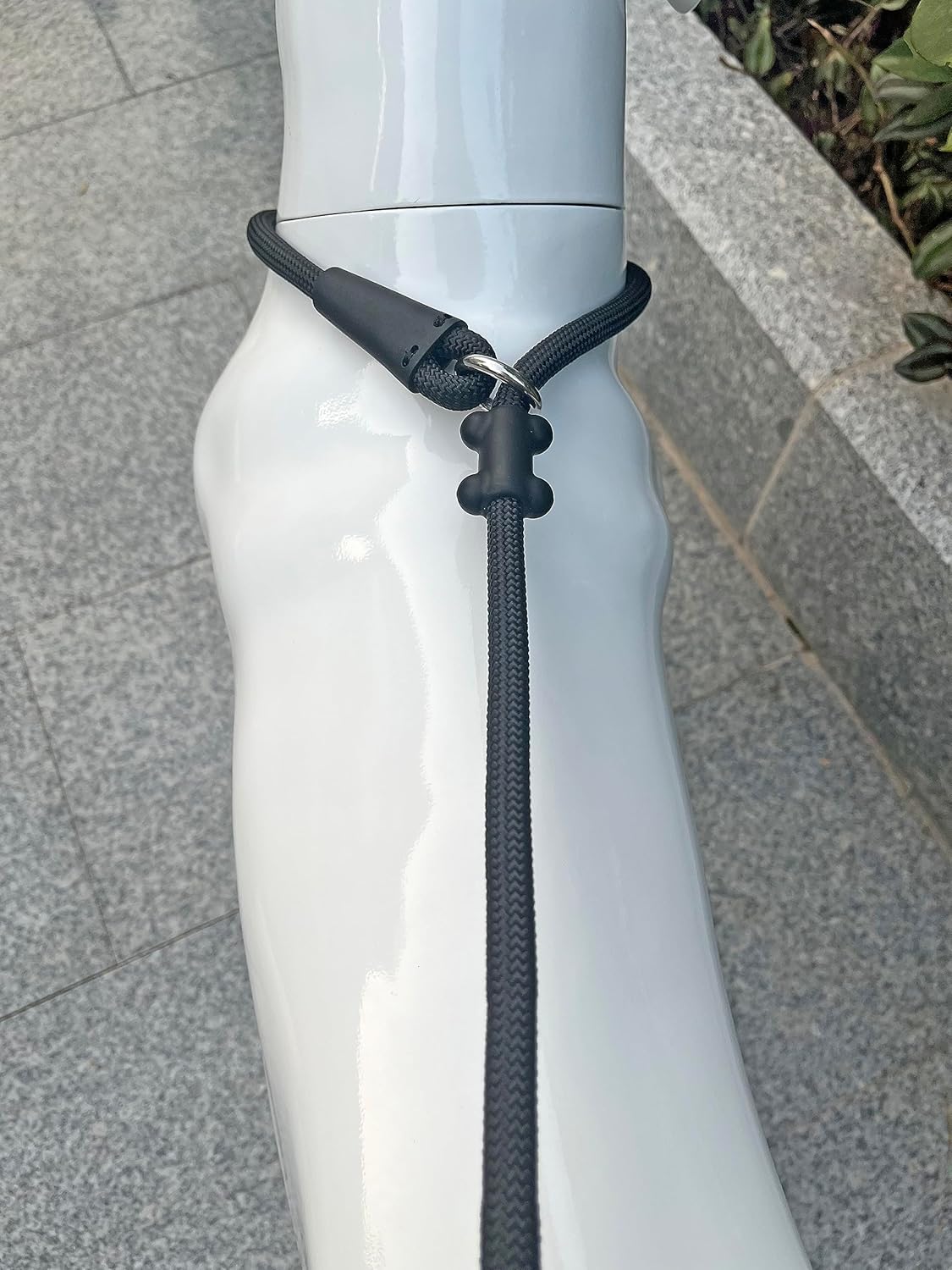 Slip Lead Dog Leash,Strong Nylon Rope Leash and Padded Handle,No Pull Outdoor Walking Training Lead for Small Medium Large Dogs(Black, 1/2"×4ft)