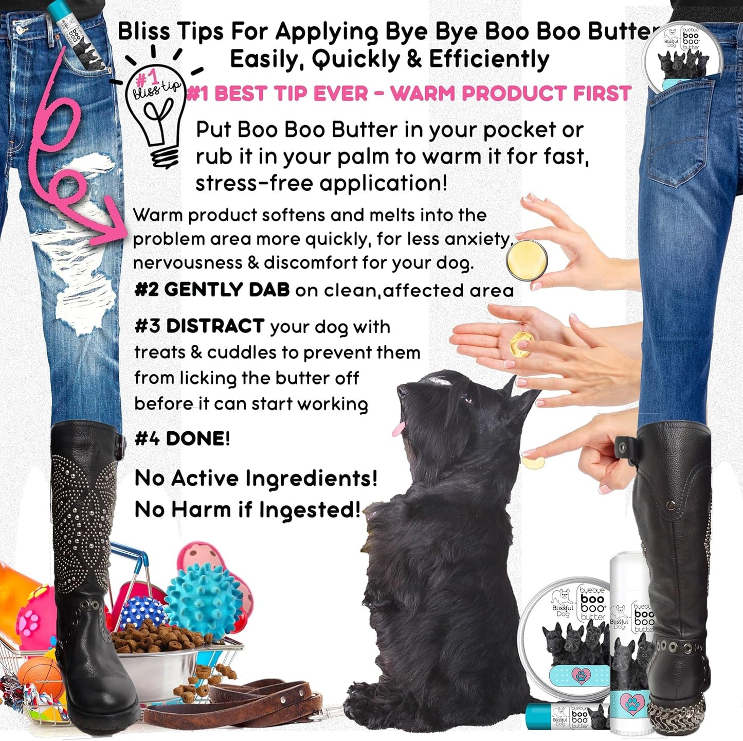 The Blissful Dog Scottish Terrier Boo Boo Butter, 1 Ounce