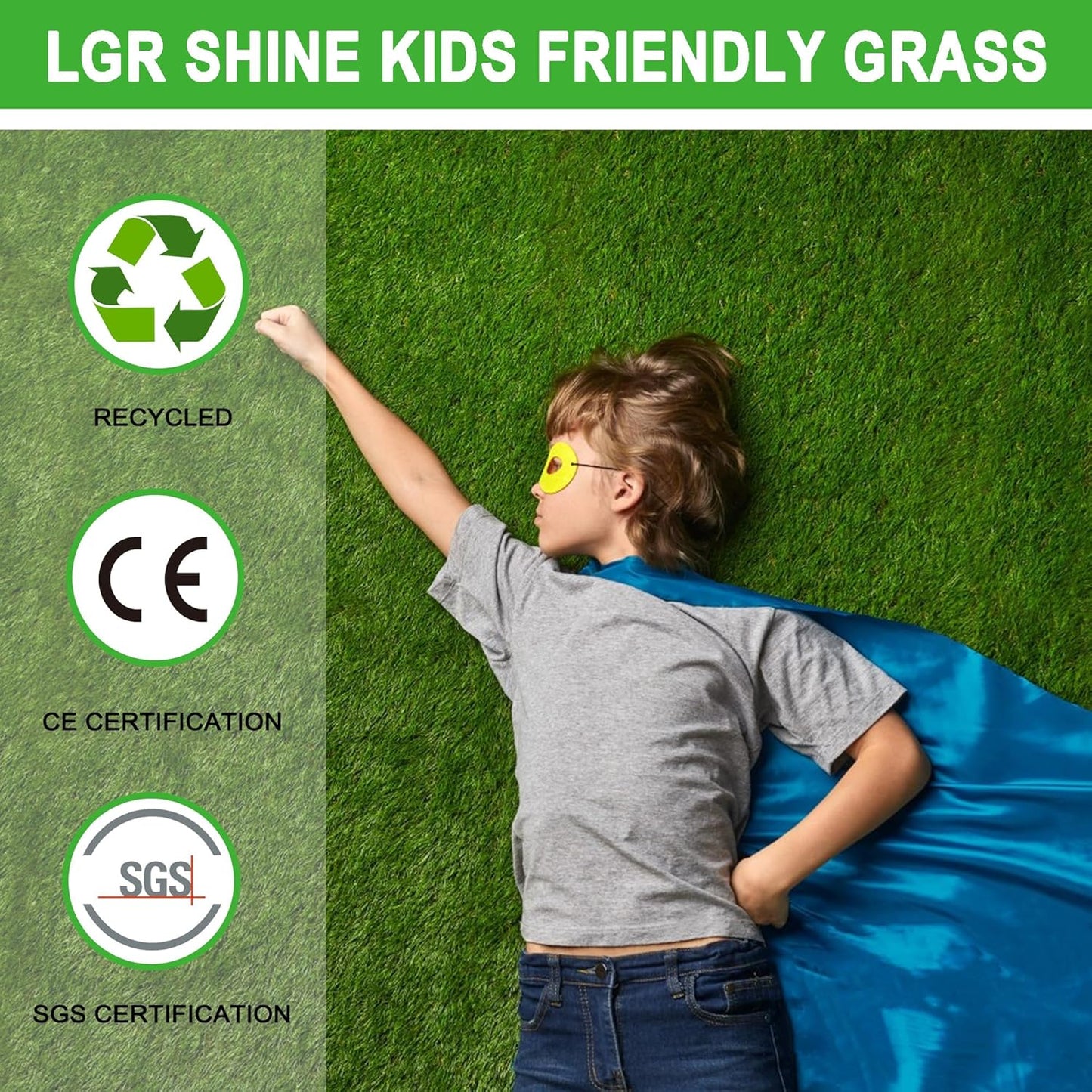 Artificial Grass Turf for Dogs 4 ft x 6 ft,1.38 inch Fake Grass Pee Pad for Puppy Potty Training,Faux pet Grass Rug for Indoor/Outdoor Patio,Dogs Wee Wee Pad,Turf Grass Mat for Dogs Potty