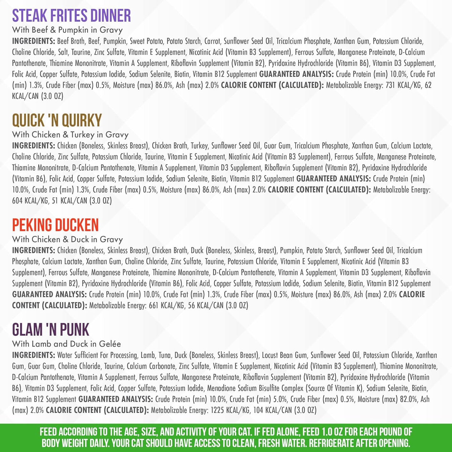 Weruva Truluxe Cat Food, Variety Pack, Truturf, Wet Cat Food, 3Oz Cans (Pack of 24)