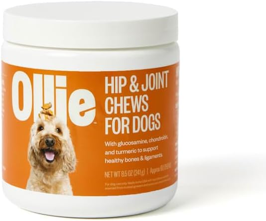 Ollie Zoomies Dog Hip and Joint Supplement - Glucosamine and Glucosamine Chondroitin for Inflimation Relief, 60 Count Appx.