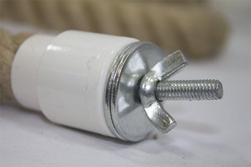 42 Inch Natural Rope (Regular) - Flexible Bendable Climbing Rope Perch Cage Accessory Toy - Sugar Gliders, Squirrels, Degus, Marmosets, Monkeys, Parrots, Birds, Rats & Other Small Pets