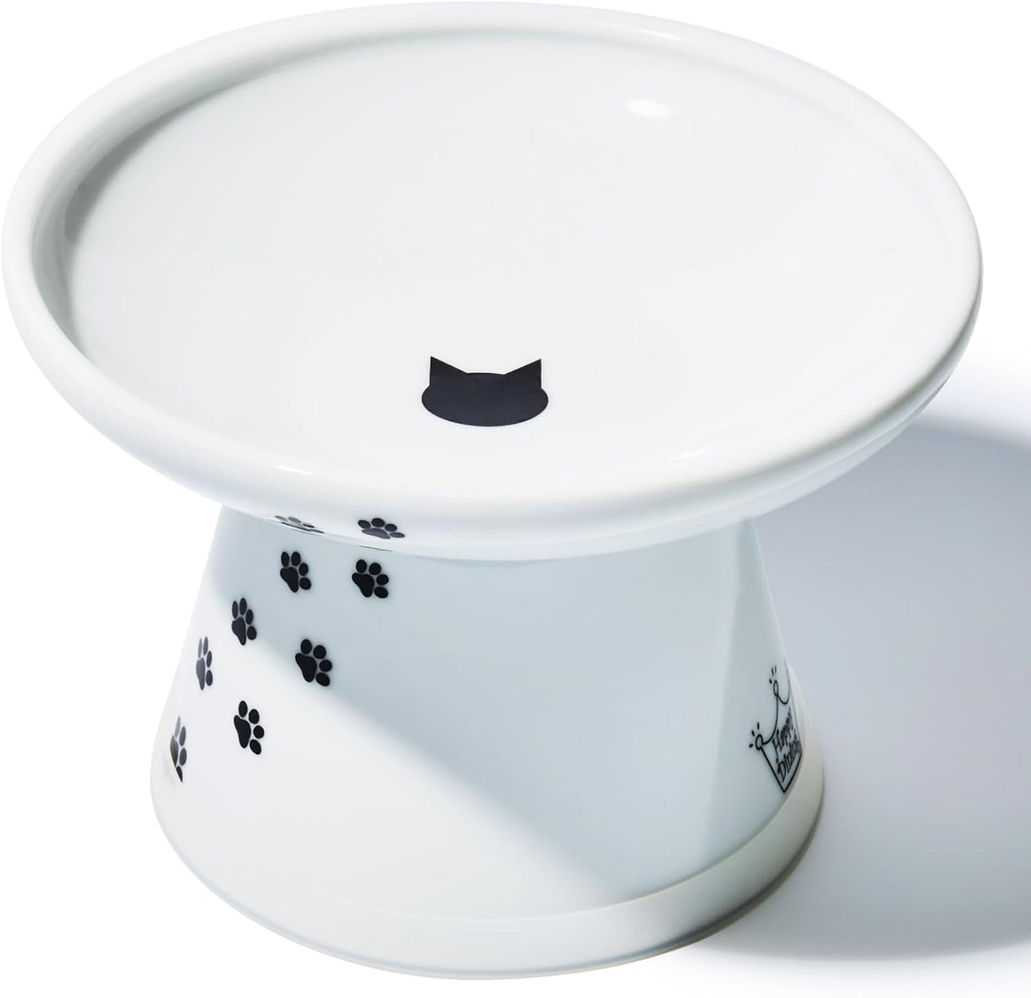 Necoichi Extra Wide Raised Cat Food Bowl, Elevated, Prevent Neck & Whisker Fatigue, Dishwasher and Microwave Safe, No.1 Seller in Japan! (Cat, Extra Wide)