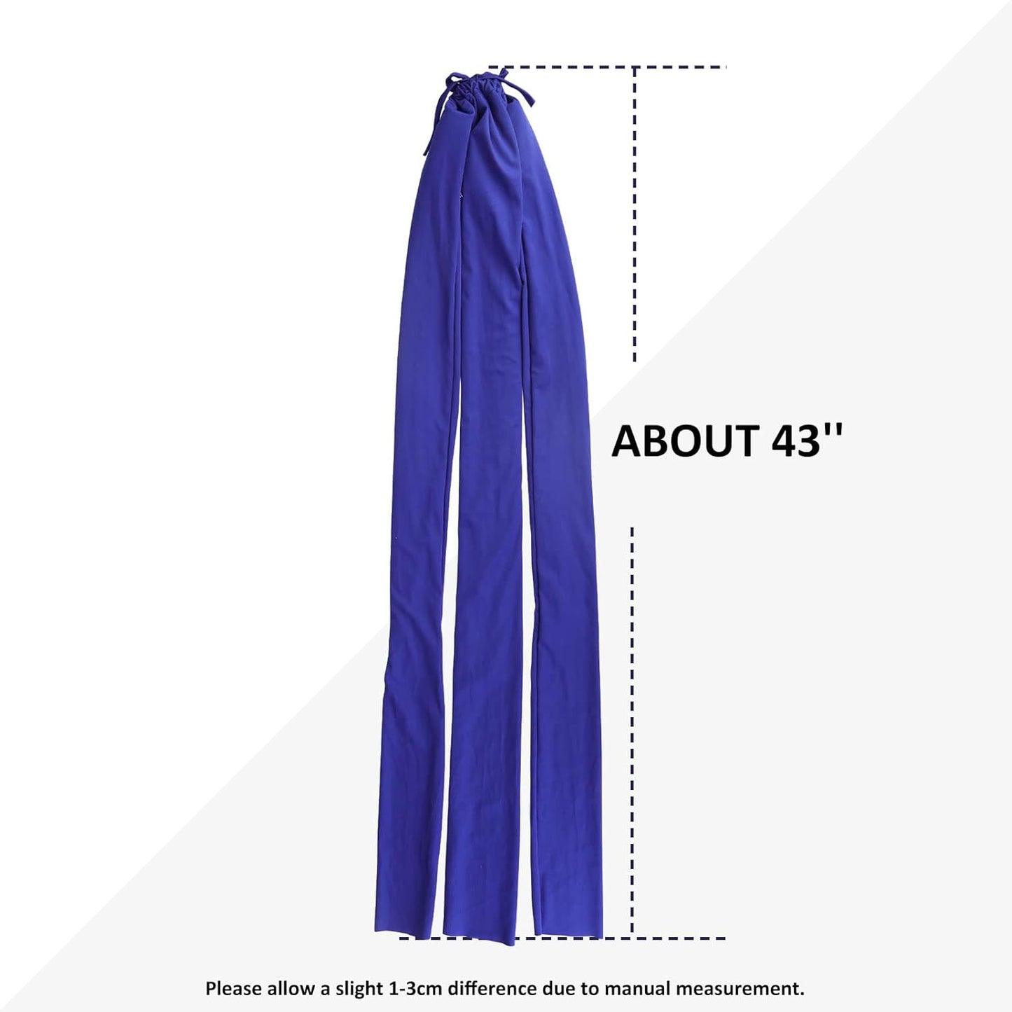 Harrison Howard 3 Tube Stretchy Fabrics Adjustable Closure Lightweight Horse Tail Bag for Horses Braid-in Tail Bag