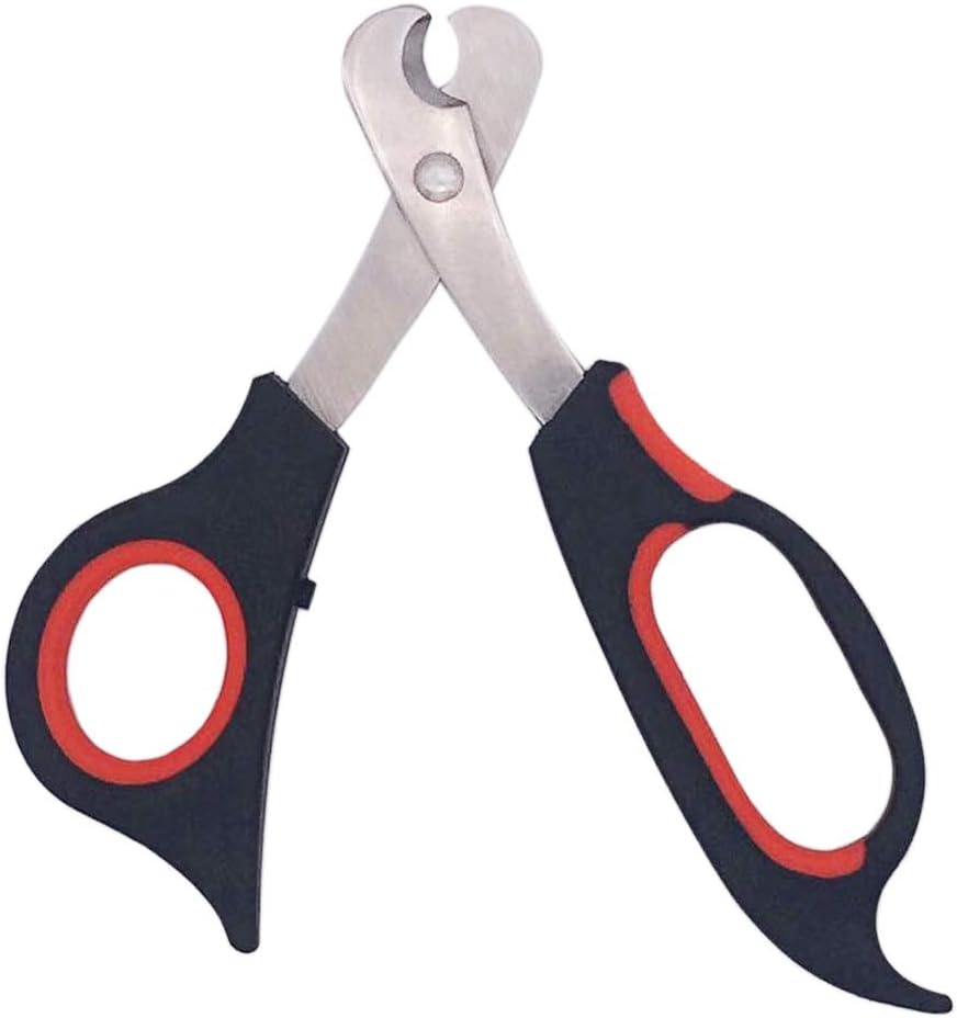Professional Cat Nail Clippers Trimmer Scissors for Small Breeds, Puppies, Rabbits, and More, Safe Sharp Stainless Steel Blades, Non-Slip Big Handles, Easy at Home Grooming