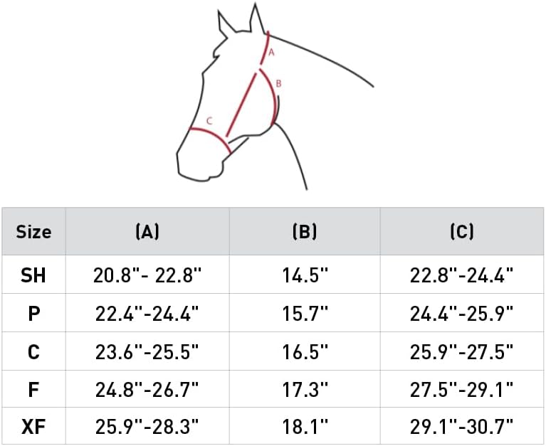 HORZE Kiel Adjustable Horse Halter with Fleece Padding - Black - Horse