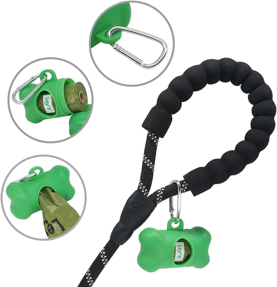 Ley's Dog Poop Bags 360 Count, Biodegradable Poop bags Extra Thick Strong, Eco-Friendly Dog Waste Bag, Doggie Bag Refill Rolls with Dispenser