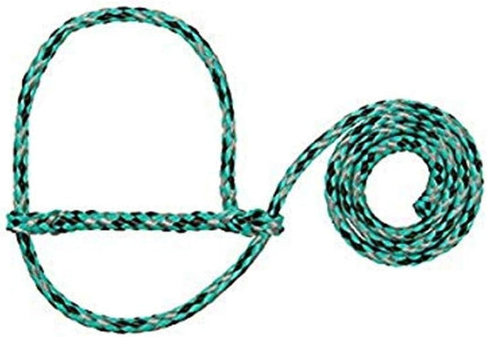 Weaver Leather Poly Rope Sheep Halter, Mint/Black/Gray