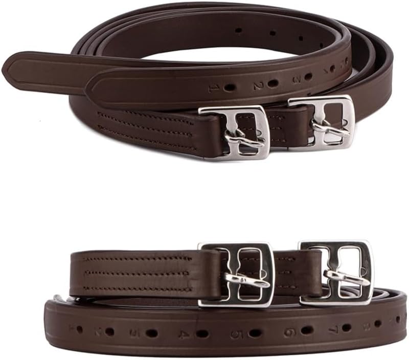 SIE 46”/ 48” / 54” / 56" / 60” English Premium Leather Stirrup Leathers Kids/Adult
