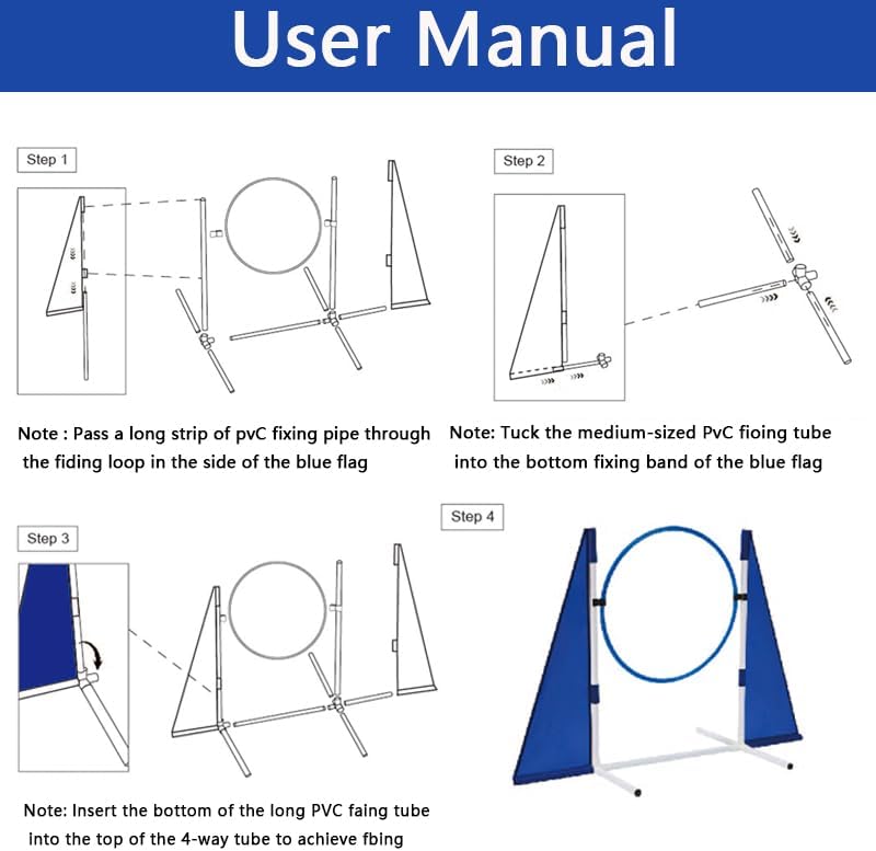 Dog Agility Training Equipment,Course Backyard Set Training Equipment for Dogs Pet Outdoor Game with Yellow, Blue and Red Tunnel, Agility Hurdle, Poles, Jump Ring, Pause Box, Toy Balls and Storage Bag