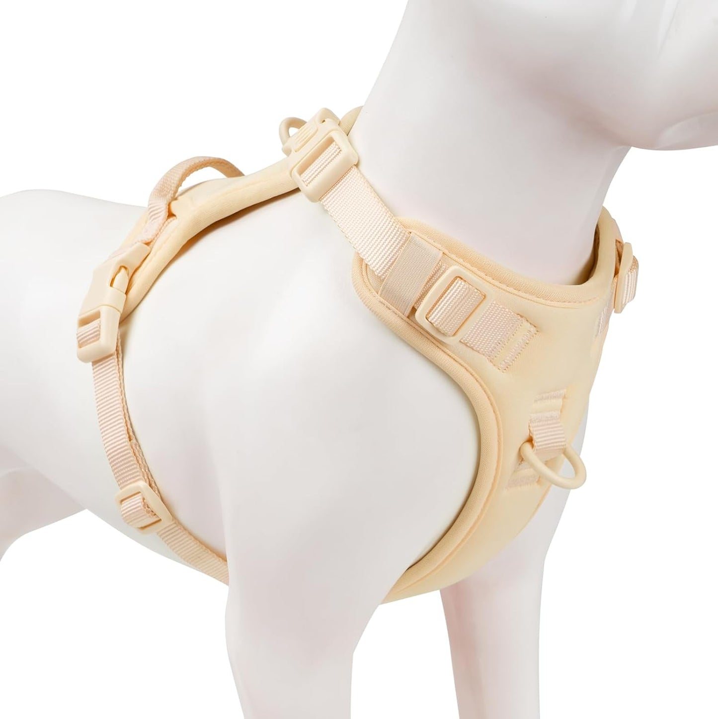 No Pull Dog Harness, Puppy Vest with Front Clip for Small Medium Large Sized Dog(Light Yellow,XL)