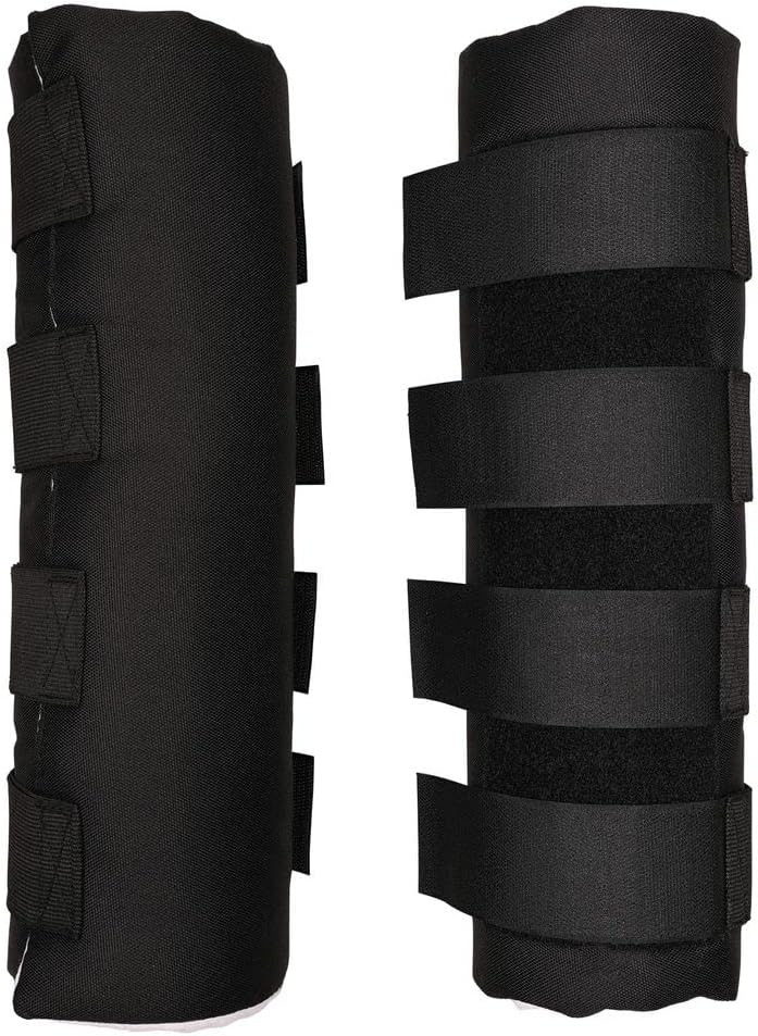 Dura-Tech Quick Wrap No Bow Leg Wraps for Horses | Size 14" | Color Black | Exceptional Leg Coverage | Versatile Use | Secure and Easy Application | Sold in Pairs