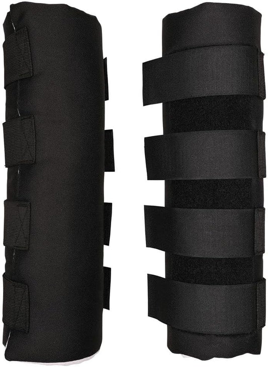 Dura-Tech Quick Wrap No Bow Leg Wraps for Horses | Size 14" | Color Black | Exceptional Leg Coverage | Versatile Use | Secure and Easy Application | Sold in Pairs