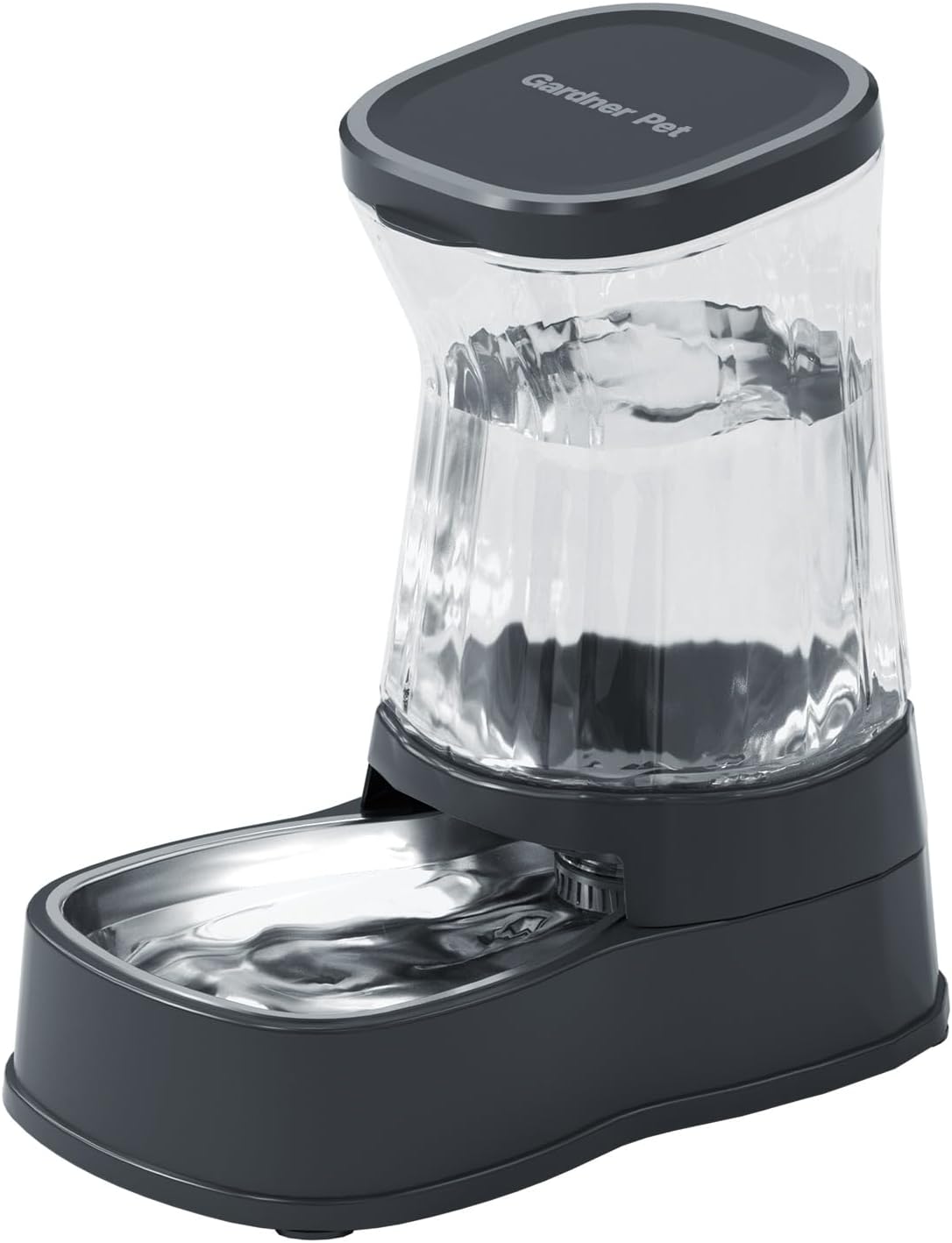 Gardner Pet Automatic Dog Water Dispenser Gravity Stainless Steel Water Waterer Feeder, 100% BPA-Free Large Capacity Water Feeding Bowls for Medium & Large-Sized Dogs,Cats, Other Pets -(2.1 Gallons)