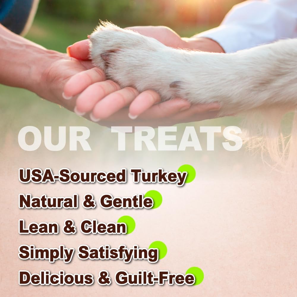 AFreschi Turkey Tendons for Dogs, USA-Sourced, Healthy Dog Treats, Rawhide-Free Puppy Chews, Long Lasting, All Natural, Hypoallergenic Dog Treats, Classic Series, Flaked, 3.5 oz Pack