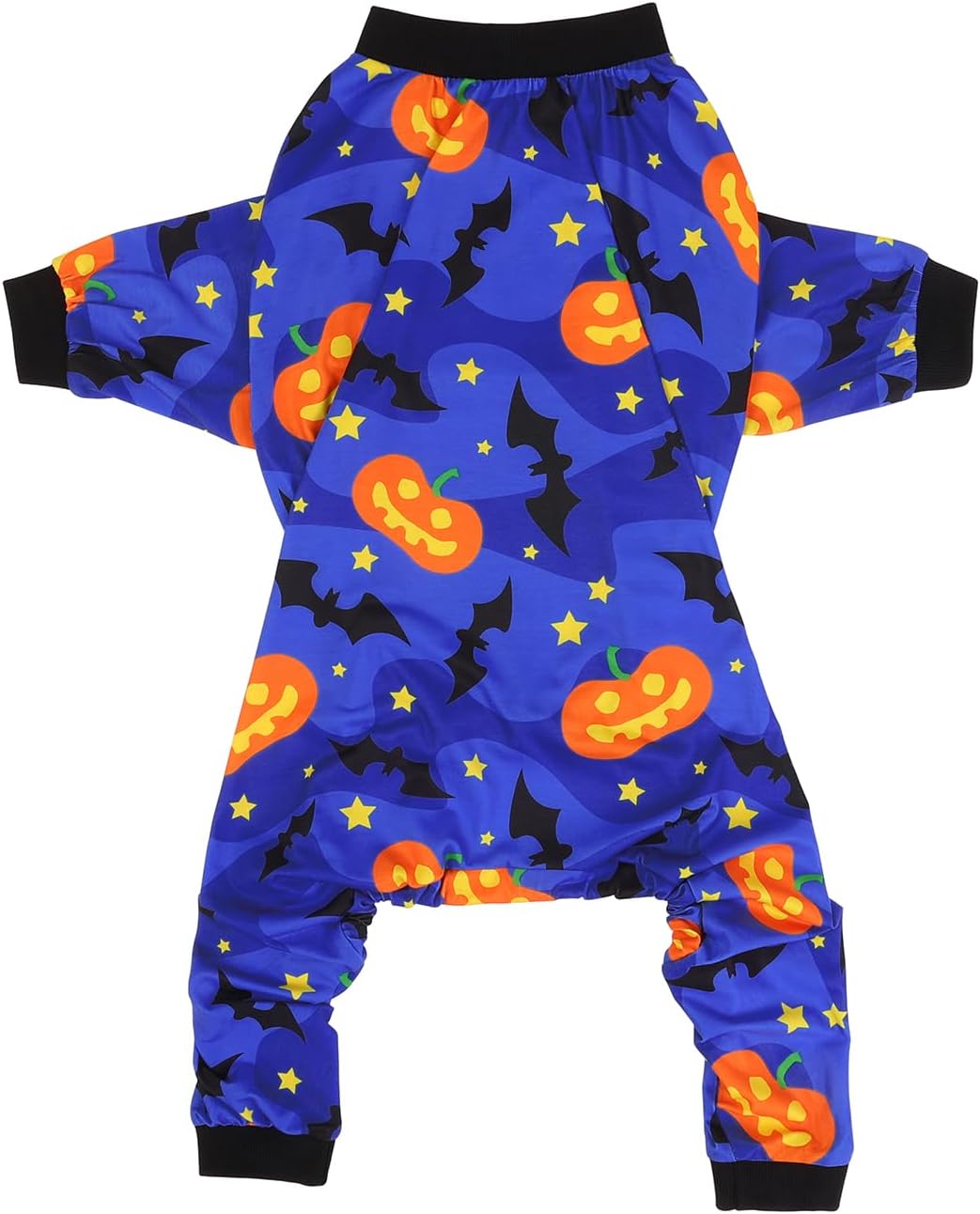 HDE Dog Pajamas One Piece Jumpsuit Lightweight Dog PJs Shirt for M-3XL Dogs Starry Pumpkins - XL