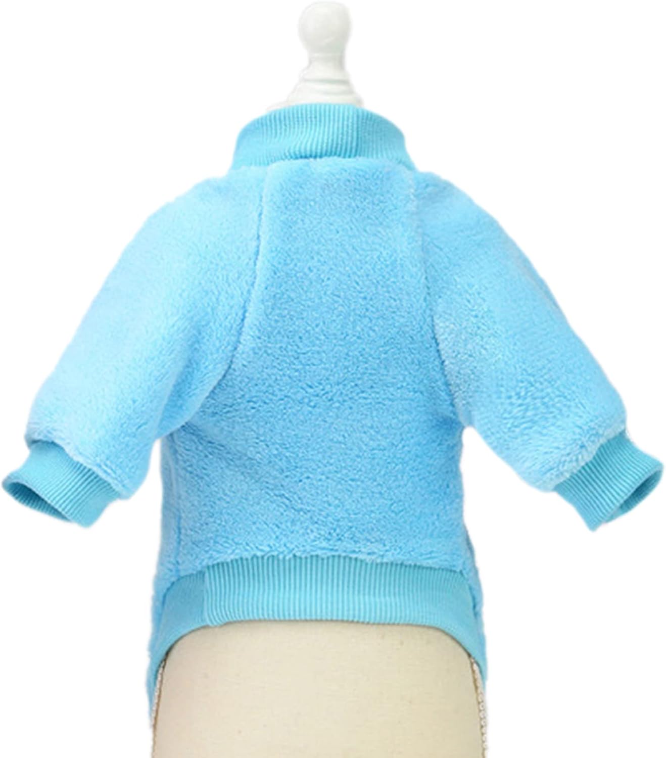 Jecikelon Pet Dog Clothes Dog Sweater Soft Thickening Warm Pup Dogs Shirt Winter Puppy Sweater for Dogs (Z01-Blue, Large)