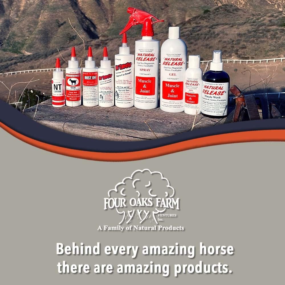 Natural Release Muscle Spray Treatment - Horse Liniment for Sore Muscles, Joint Pain, Tendon & Inflammation Relief - Easy to Use, Fast Acting, Alcohol & Menthol Free (1 Gal)