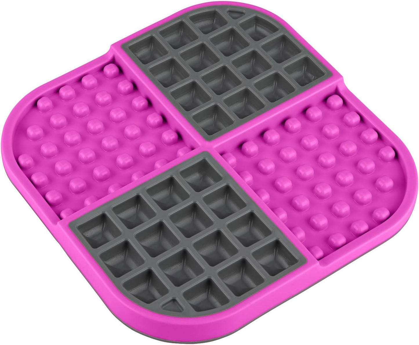 LickiMat Slomo, Cat Slow Feeder Lick Mat, Boredom Anxiety Reducer; Perfect for Food, Treats, Yogurt, or Peanut Butter. Fun Alternative to a Slow Feed Cat Bowl or Dish, Pink