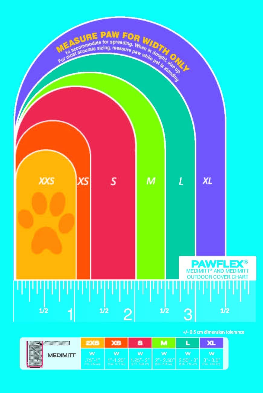 Medimitt Paw Bandages for Dogs, Cats and Pets – Stretchy Medical Booties, First Aid for Paws – Non Slip, Non Adhesive, Breathable, Disposable, Washable, Adjustable Strap, Value Pack (Medium 20-Pack)