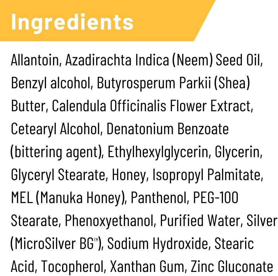 Absorbine Silver Honey Rapid Wound Repair Ointment, Manuka Honey & MicroSilver BG, Veterinarian Tested Horse & Animal Wound Care, 2oz Tube