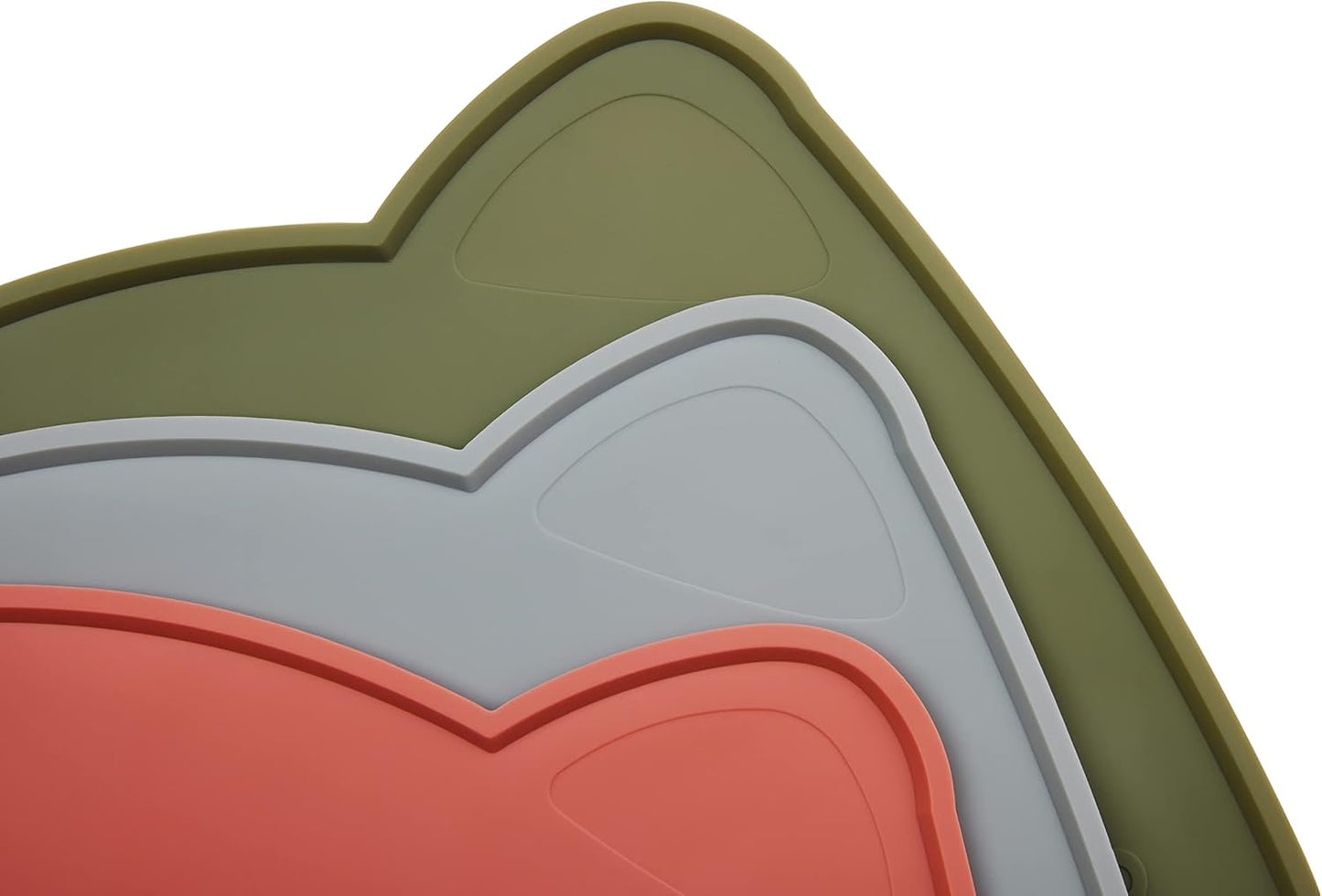 OHMO - Cat Food Mat, Silicone Pet Feeding Mat for Floor Non-Skid Waterproof Dog Water Bowl Tray, Easy to Clean Pet Placemat