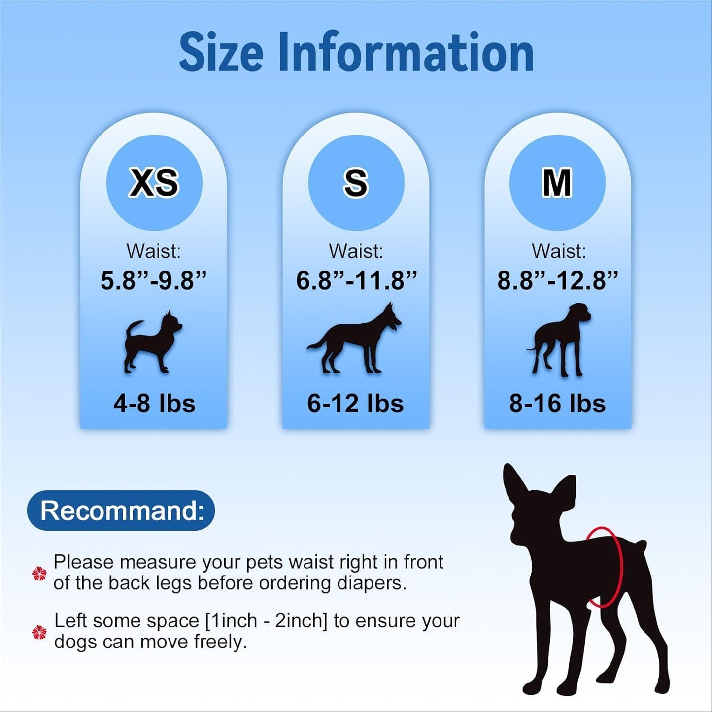 Pet Soft Dog Diapers Female, Disposable Dog Diapers, Cat Diaper for Female Cats, Puppy Diaper 48pcs Small