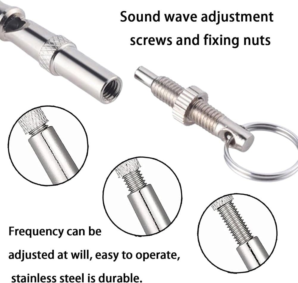 2 Pack Ultrasonic Dog Whistles - Stop Dog Barking, Professional Silent Recall Training Whistle, Ultra-Wide Frequency for All Dog Breeds