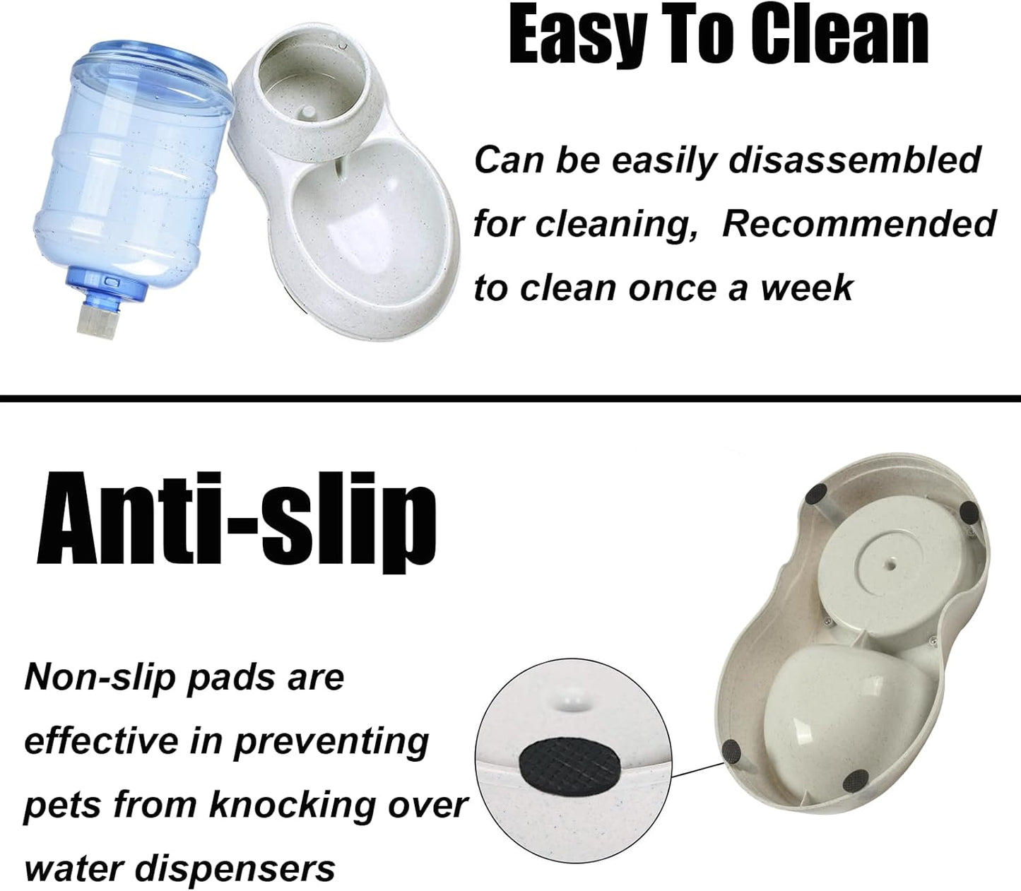 Pet Water Dispenser Station for Large Dogs and Cats,3 Gallon/11L Gravity Automatic Feeder, Cat Dog Water Fountain, Dog Water Bowl Dispenser,Large Breed Dog Drinking Fountain