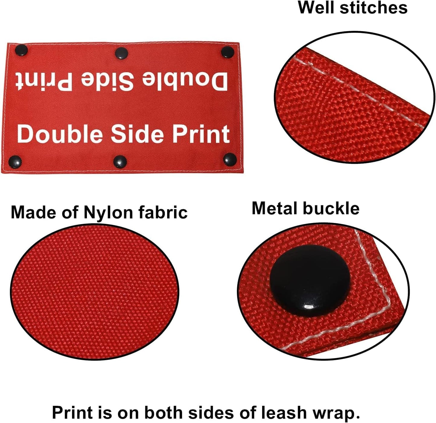 Funny Dog Leash Sleeve Please Don't Pet I'm a Little Anxious Pet Leash Wrap Wrap Alert Hanging ID Patch Tag(Little Anxious-Sleeve)