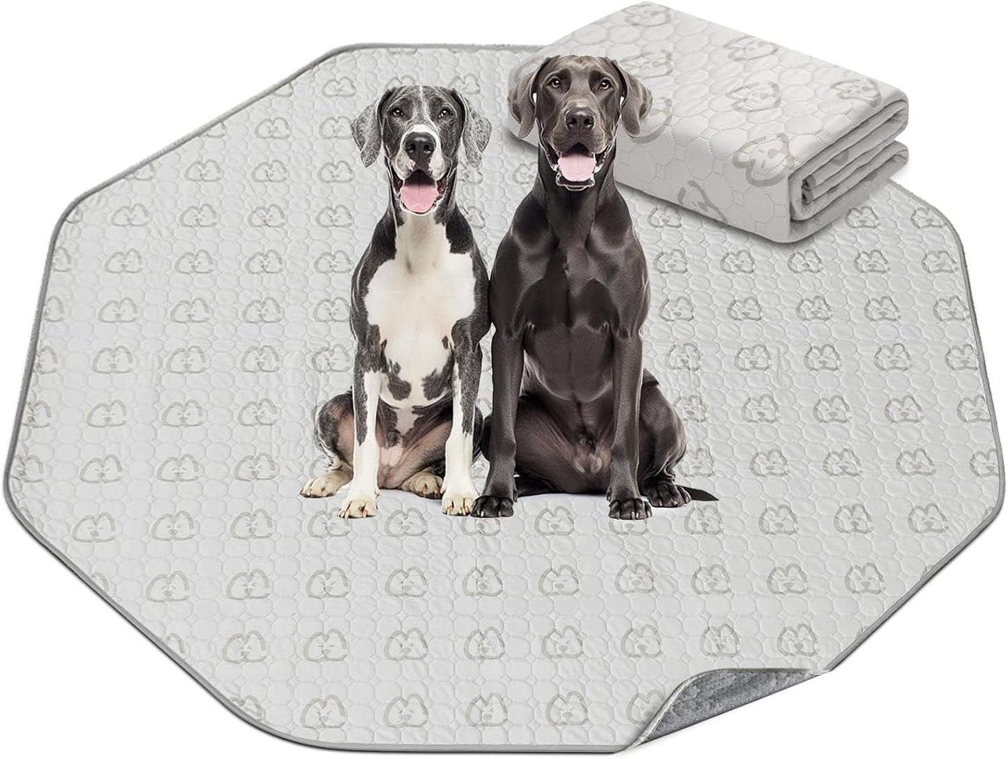 FXW Washable Pee Pads for Dogs, Puppy Pads with Super Absorbent, Specifically Designed for FXW Rollick/Homeplus 24inch 8 Panels Dog Playpen, 29" Octagon, Khaki, 1 Pack