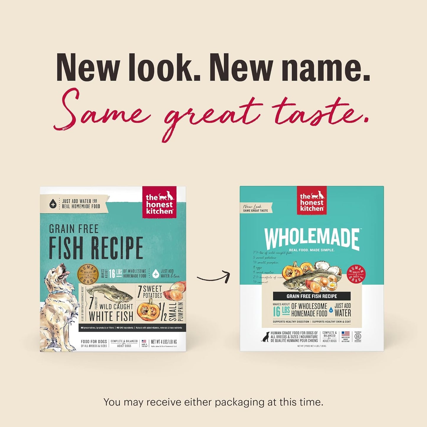 The Honest Kitchen Wholemade™ Grain Free Fish Dog Food, 10 lb Box