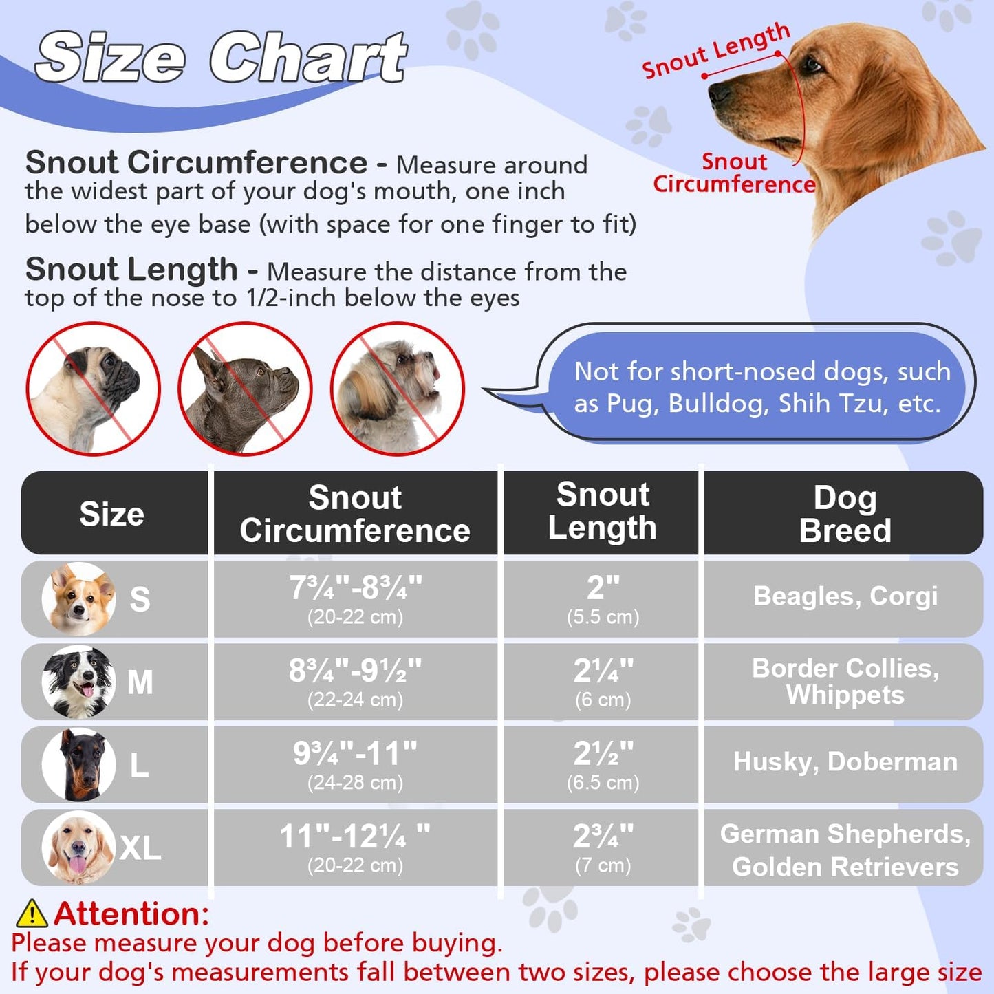 Dog Muzzle, Soft Air Mesh Muzzle for Small Medium Large Dogs Anti Biting Barking Chewing Scavenging, Breathable Adjustable Loop Pets Muzzle with Front Opening Design Allows Panting Drinking (Blue,XL)