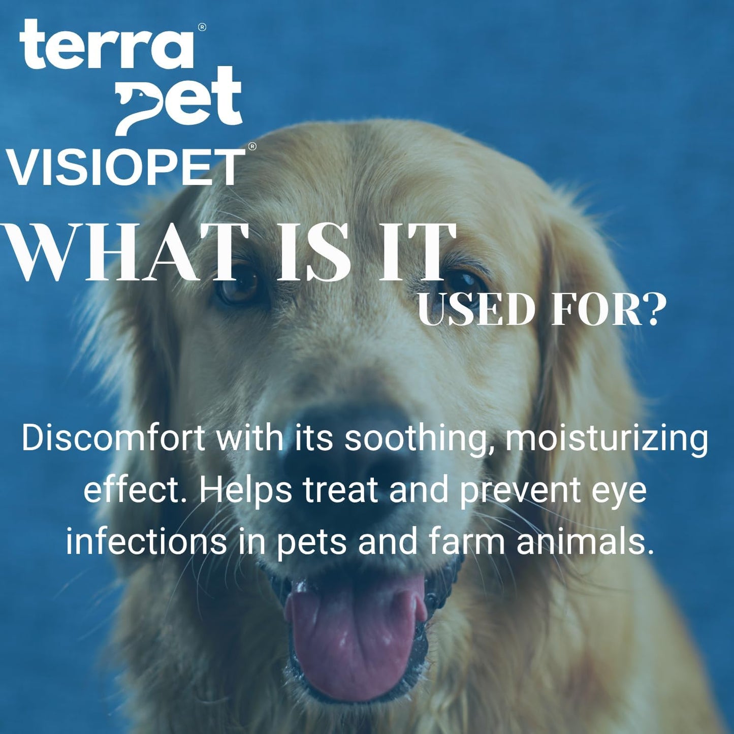 Visiopet Pet Eye Drops Health for Dogs, Cats, Cattle, Sheep, Horse, Bird 1/8 oz /5 ml