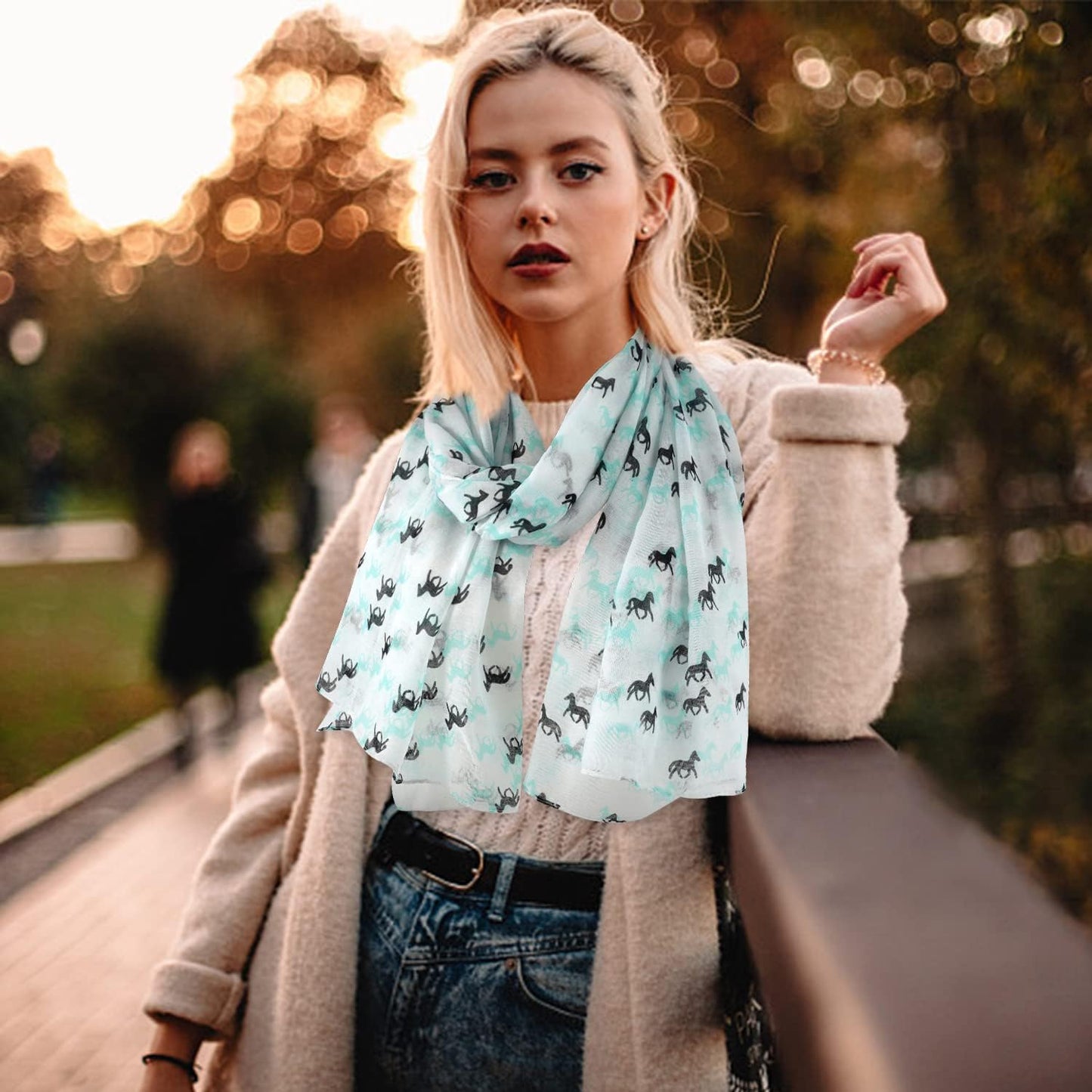 E-Clover Fashion Scarf for Women Lightweight Scarves Shawl Wrap for Spring/Summer Winter