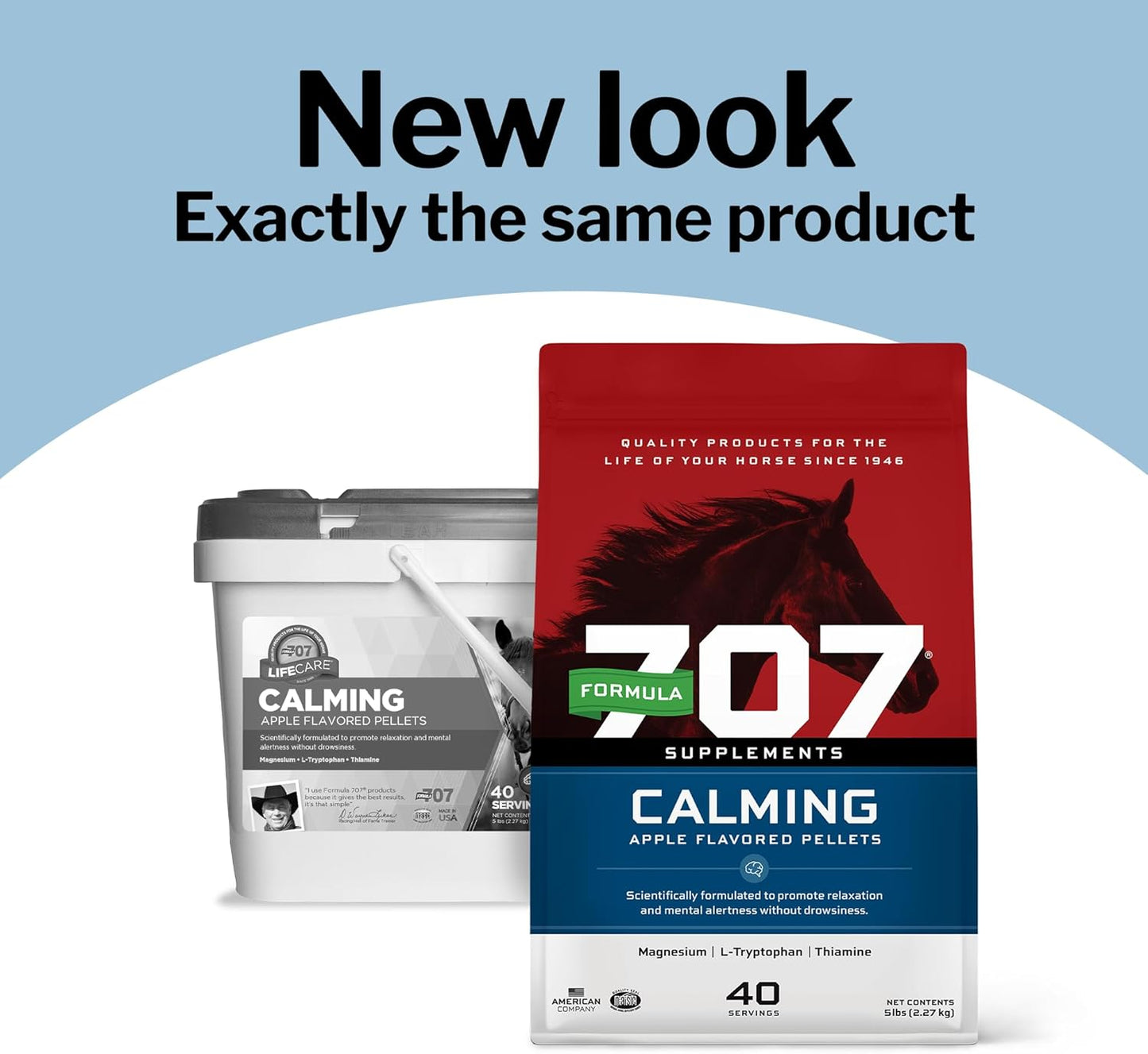Formula 707 Calming Equine Supplement, Daily Fresh Packs – Anxiety Relief and Enhanced Focus for Horses – L-Tryptophan, Thiamine & Magnesium