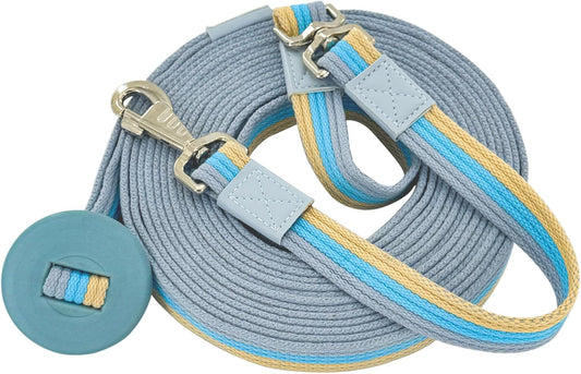 Lunge Line Polyester Cotton Lunge Line 25 Ft with EVA Stop Equine Lunge Line for Horses with Swivel Bolt Snap