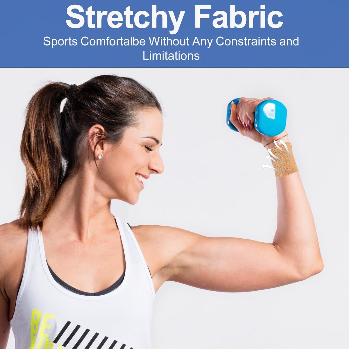 LDIWEE 24 Pack Self Adhesive Bandage Wrap, 2" X 5 Yards Cohesive Bandage Wrap Medical Tape Elastic Vet Wrap Grip Tape for First Aid, Sports, Ankle, Wrist Sprains, Dog