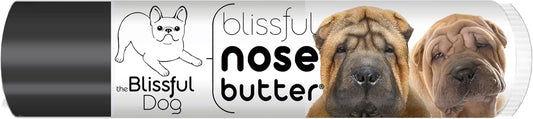 The Blissful Dog Chinese Shar-Pei Nose Butter for Dry, Cracked Skin, Lick-Safe Dog Nose Balm with Moisturizing Shea Butter, Almond, Olive, and Essential Oils, Pet Supplies, Uncented, 0.15 oz.