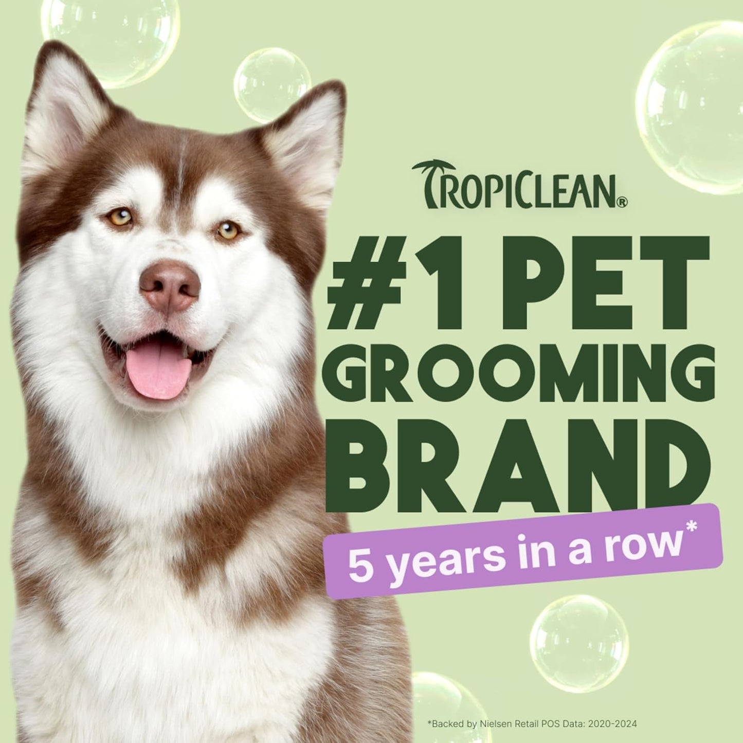 TropiClean Dog Conditioner, Easy Detangling & Moisturizing Conditioner, Puppy Safe, Made in The USA, Kiwi & Cocoa Butter Scent, 20oz.