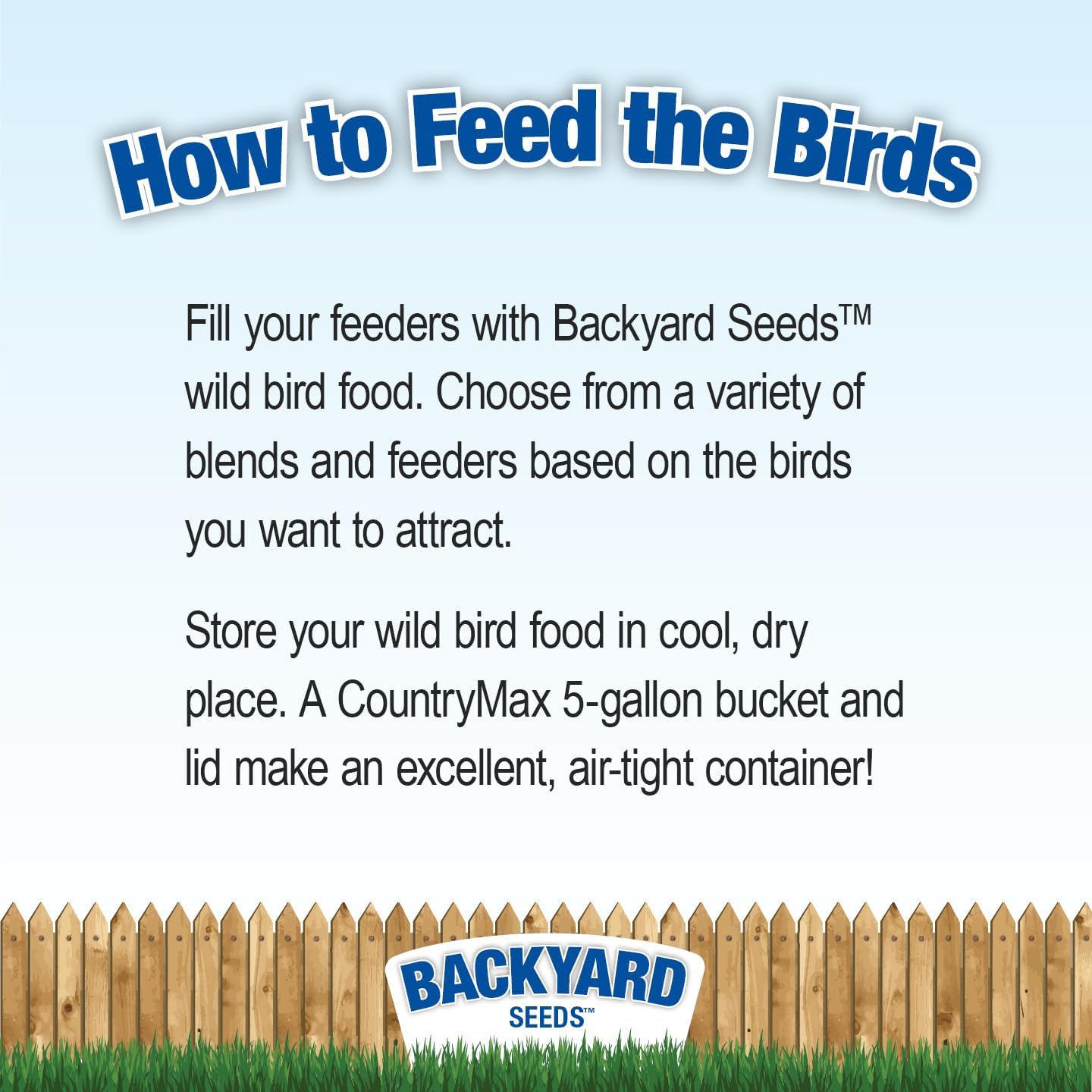 Backyard Seeds Premium Blend Bird Seed to Attract Songbirds - Wild Bird Food Mix with Black Oil Sunflower (7 Pounds)