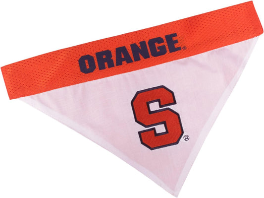 Pets First Collegiate Pet Accessories, Reversible Bandana, Syracuse Orange, Large/X-Large